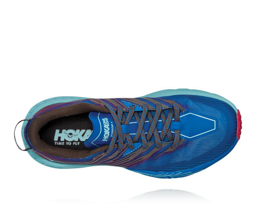 Hoka One One Trainers Womens Blue - Speedgoat 4 - 98672YHPA